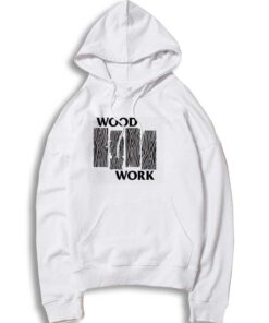 Wood Work Stripe Black Flag Hoodie