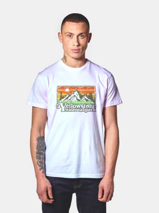 Yellowstone National Park Vintage Logo T Shirt