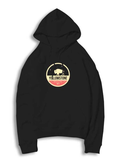 Yellowstone Park Badge Night Sky Hoodie