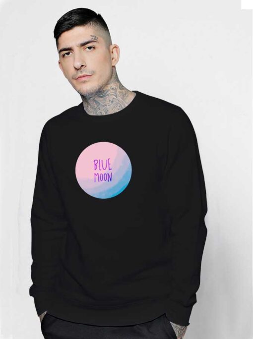 Blue Moon Pink Circle Sweatshirt