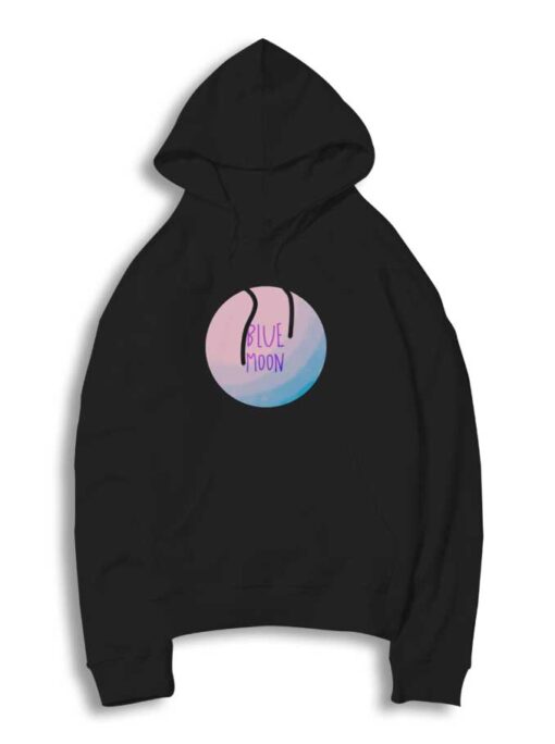 Blue Moon Pink Circle Hoodie