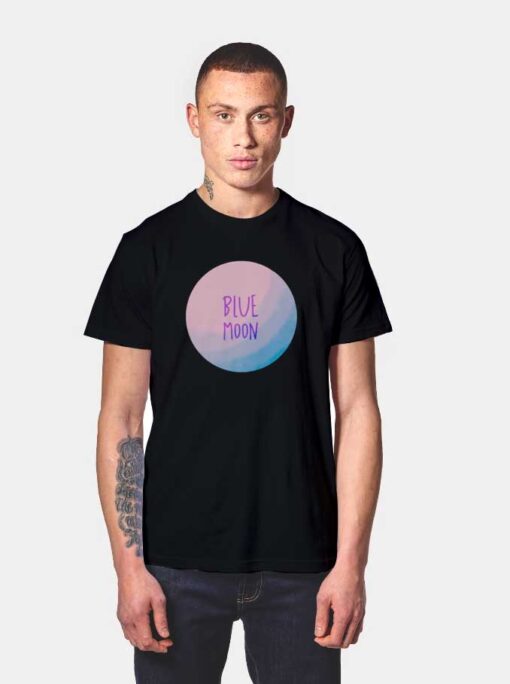 Blue Moon Pink Circle T Shirt