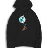 Blue Moon Witch's Broom Night Hoodie