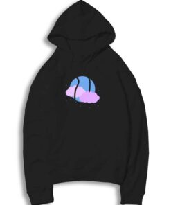 Blue Moon and Purple Clouds Hoodie