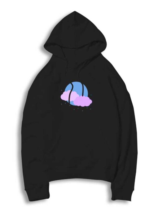 Blue Moon and Purple Clouds Hoodie