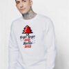 Bye Bye 2021 Hello 2022 Xmas Tree Sweatshirt