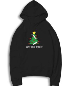 Covid Christmas Tree Just Roll With It Hoodie