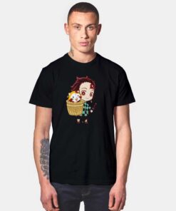 Demon Slayer Tanjiro Chibi Cat T Shirt