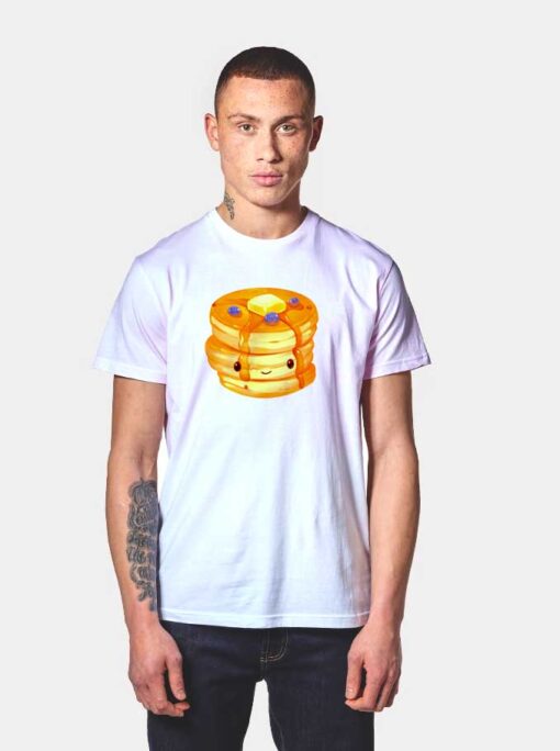 Fluffy Pancake Stack Face T Shirt