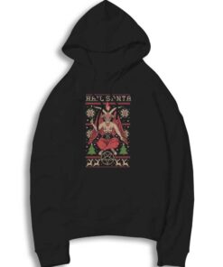 Hail Santa Baphomet Hoodie