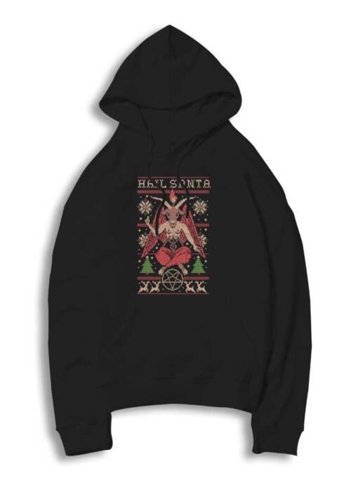 Hail Santa Baphomet Hoodie