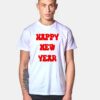 Happy New Year Red T Shirt