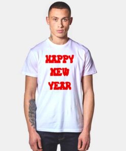 Happy New Year Red T Shirt