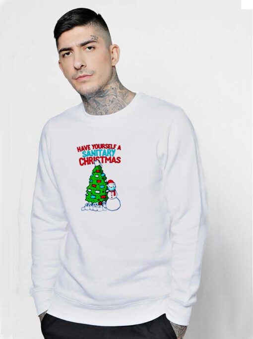 Have Yourself a Sanitary Christmas Tree Sweatshirt