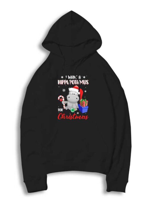 I Want A Hippopotamus For Christmas Hoodie