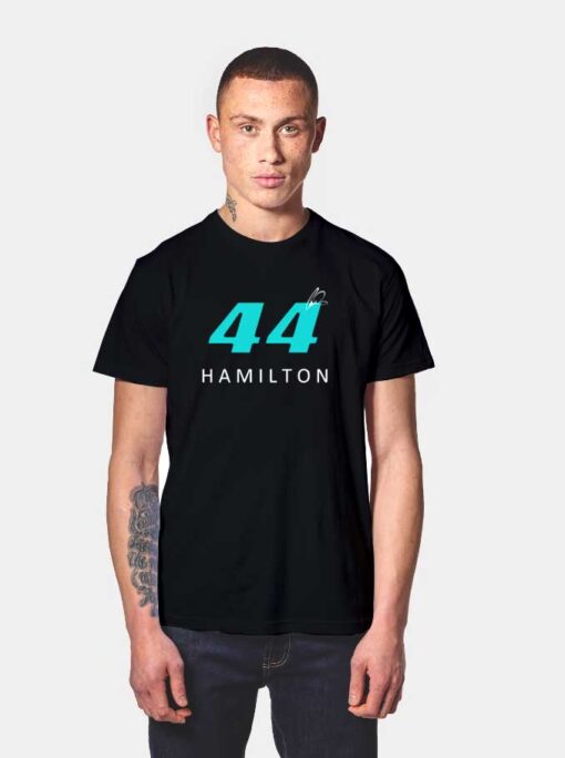 Lewis Hamilton 44 Signature T Shirt