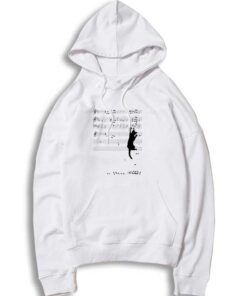 Mischief Black Cat Music Note Hoodie