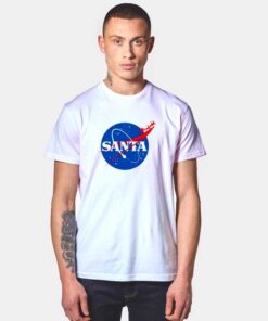 Santa Christmas NASA Logo T Shirt