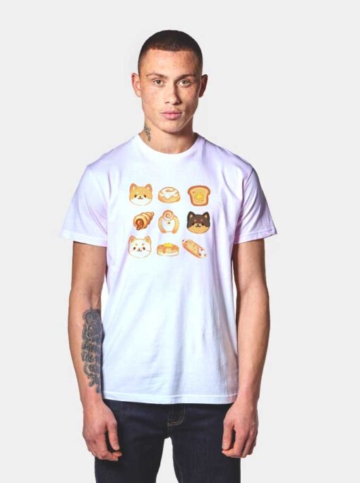 Shiba Buns Pancake T Shirt