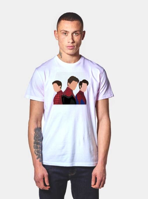 The Trio Peter Parkers Spiderman T Shirt