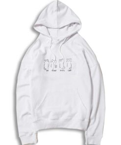 Un Deux Trois White Cat Hoodie