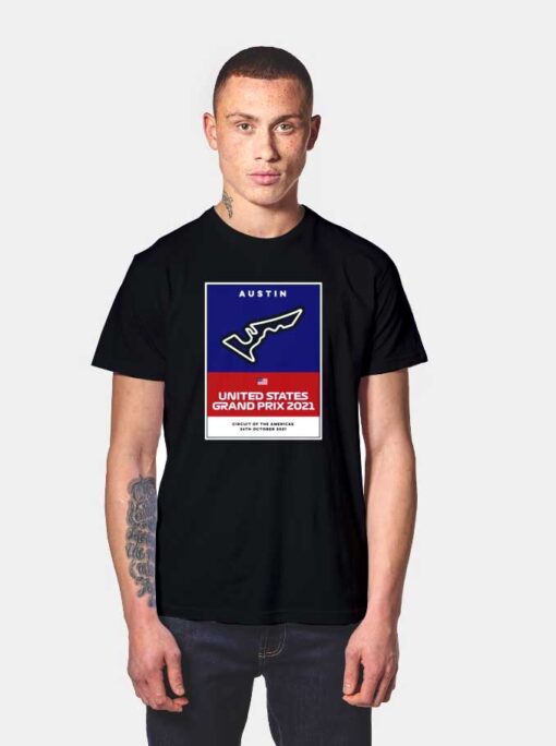 United States Grand Prix Poster T Shirt