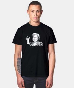 Betty White Grunge Metal T Shirt