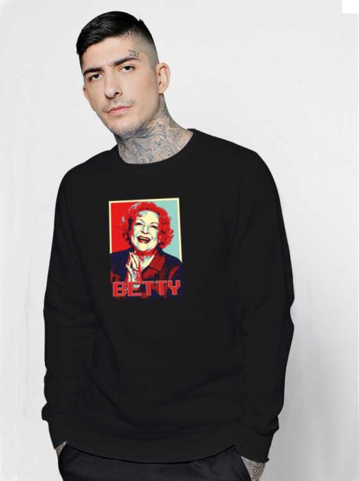 Betty White Retro Style Sweatshirt