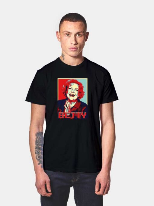 Betty White Retro Style T Shirt