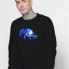 Burst Stream Blue Dragon Sweatshirt