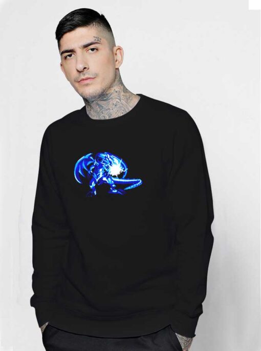 Burst Stream Blue Dragon Sweatshirt