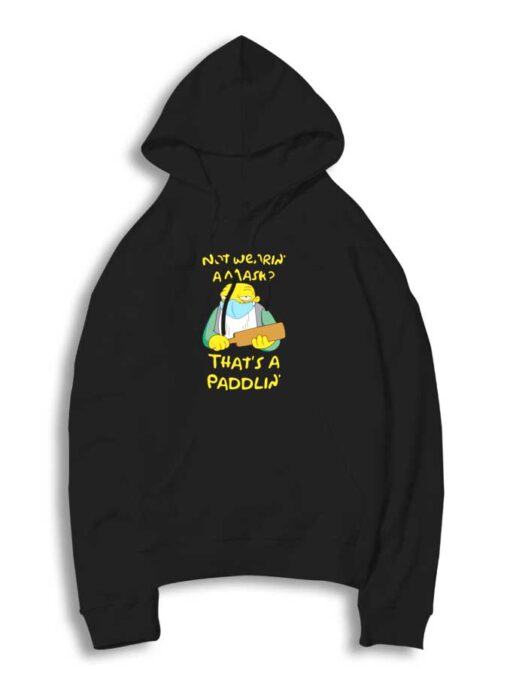 Cartoon Not Wearing A Mask Hoodie