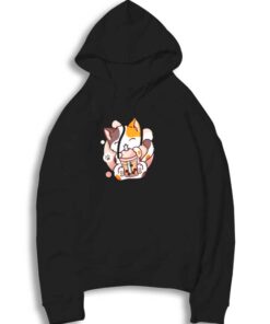 Cat Boba Bubble Tea Anime Hoodie