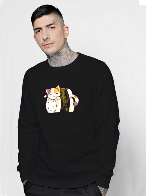 Cat Sushi Japanese Neko Sweatshirt