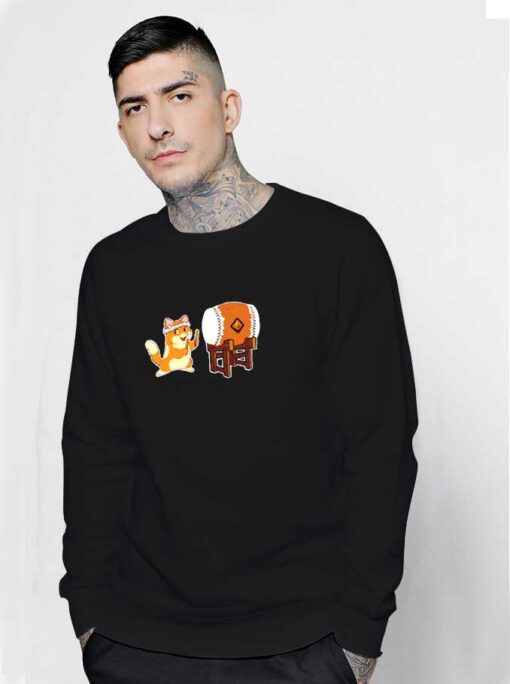 Cat Taiko Drum Neko Sweatshirt