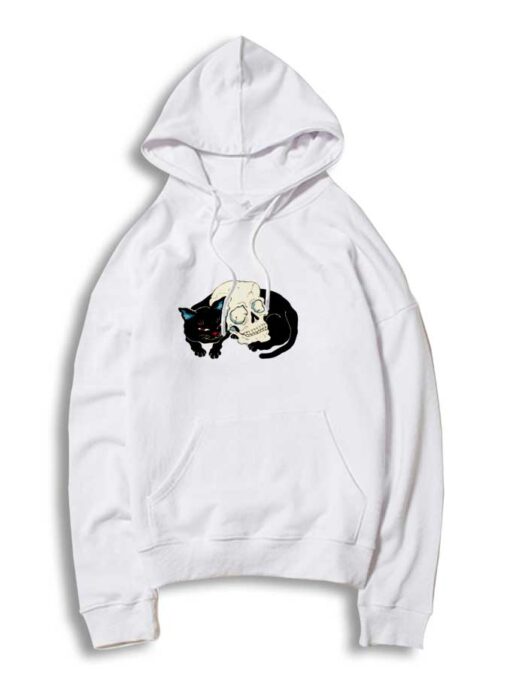 Creepy Neko Skull Cat Hoodie