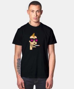 Cryptopunk Glasses Pixelated NFT T Shirt