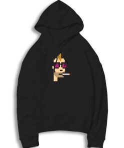 Cryptopunk Glasses Pixelated NFT Hoodie