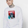 Fauci Ouchie Obey Vaccine Zombie Sweatshirt