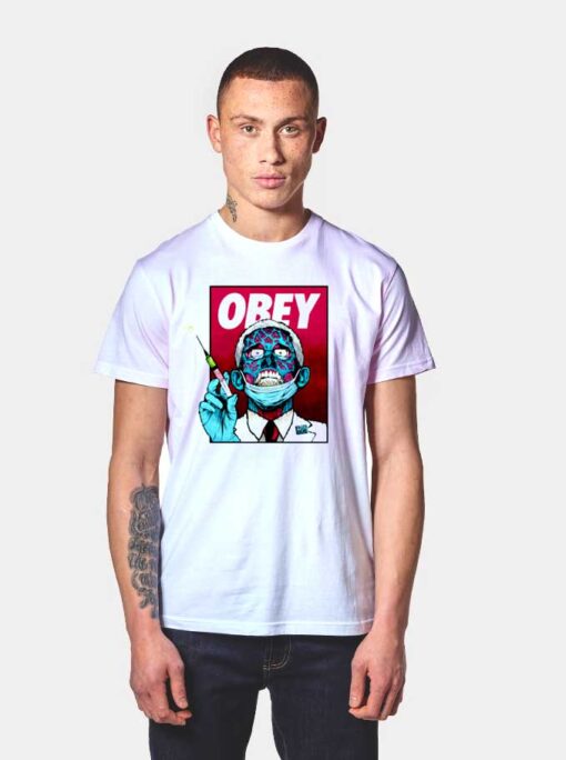 Fauci Ouchie Obey Vaccine Zombie T Shirt