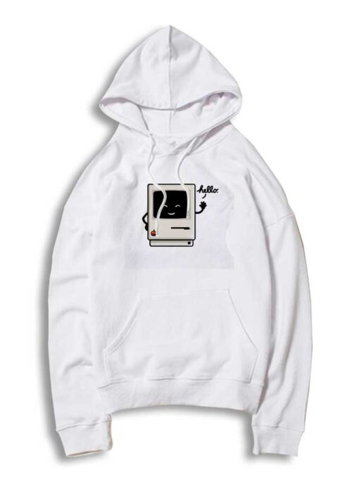 Hello Classic Machintos Computer Hoodie