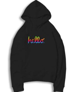 Hello Lisa Rainbow Gay Apple Hoodie