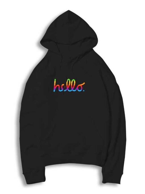 Hello Lisa Rainbow Gay Apple Hoodie