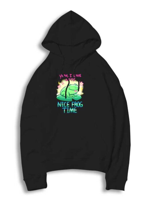 I Love NFT Nice Frog Time Hoodie