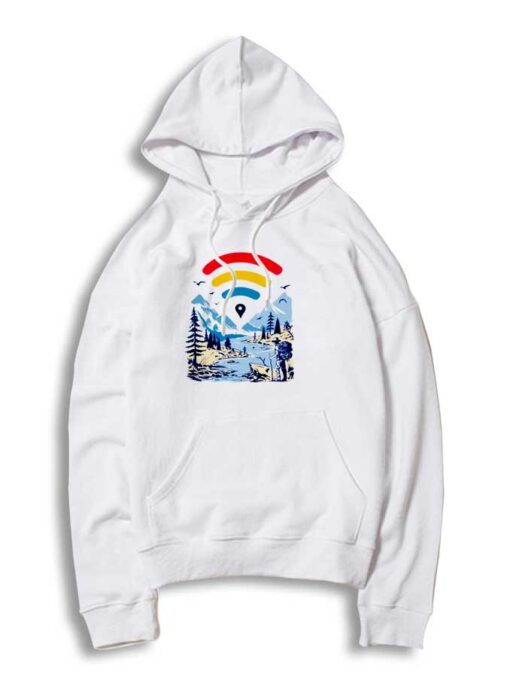 Internet Adventurer Wifi Rainbow Hoodie