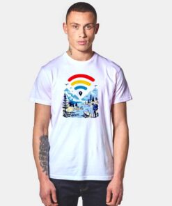 Internet Adventurer Wifi Rainbow T Shirt