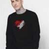 Martin Luther King Heart Typography Sweatshirt