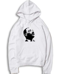 Martin Luther King Portrait Black And White Hoodie