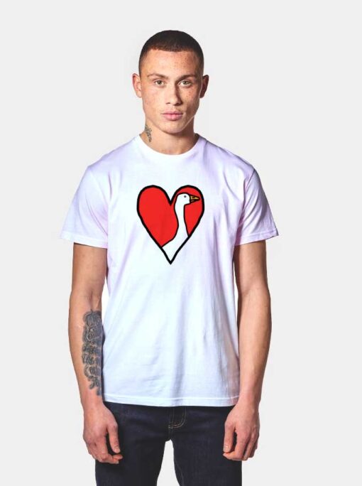 My Goose Valentine Heart Logo T Shirt