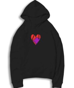 My Small Purple Pig Valentine Logo Hoodie